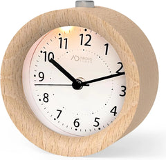 aboveClock Analogni Leseni Budilnik 11 x 5 cm