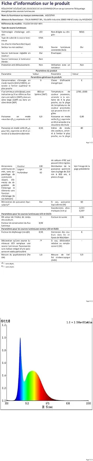 Aigostar Pametna LED Sijalka E27 4 Kosi