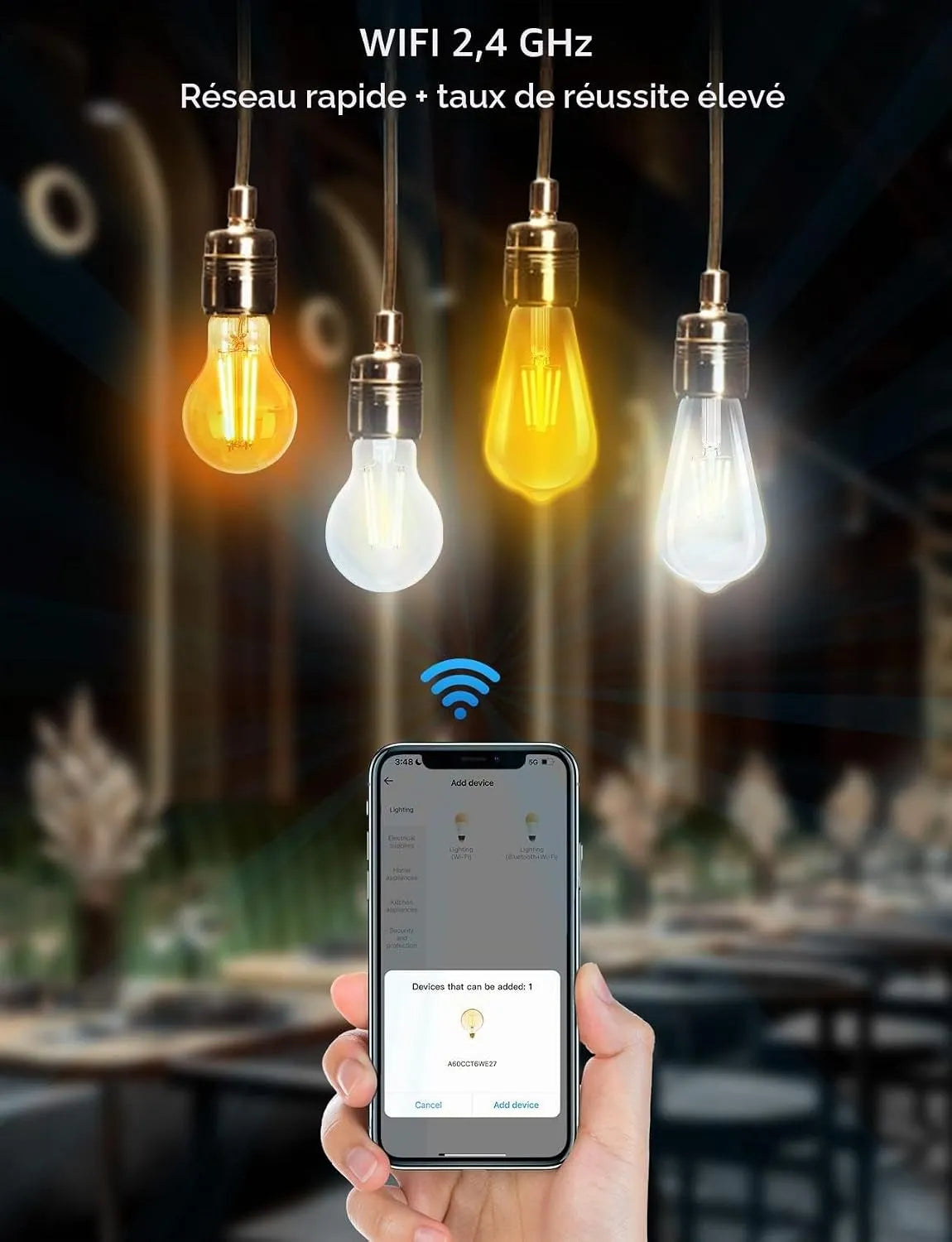 Aigostar Pametna LED Sijalka E27 4 Kosi