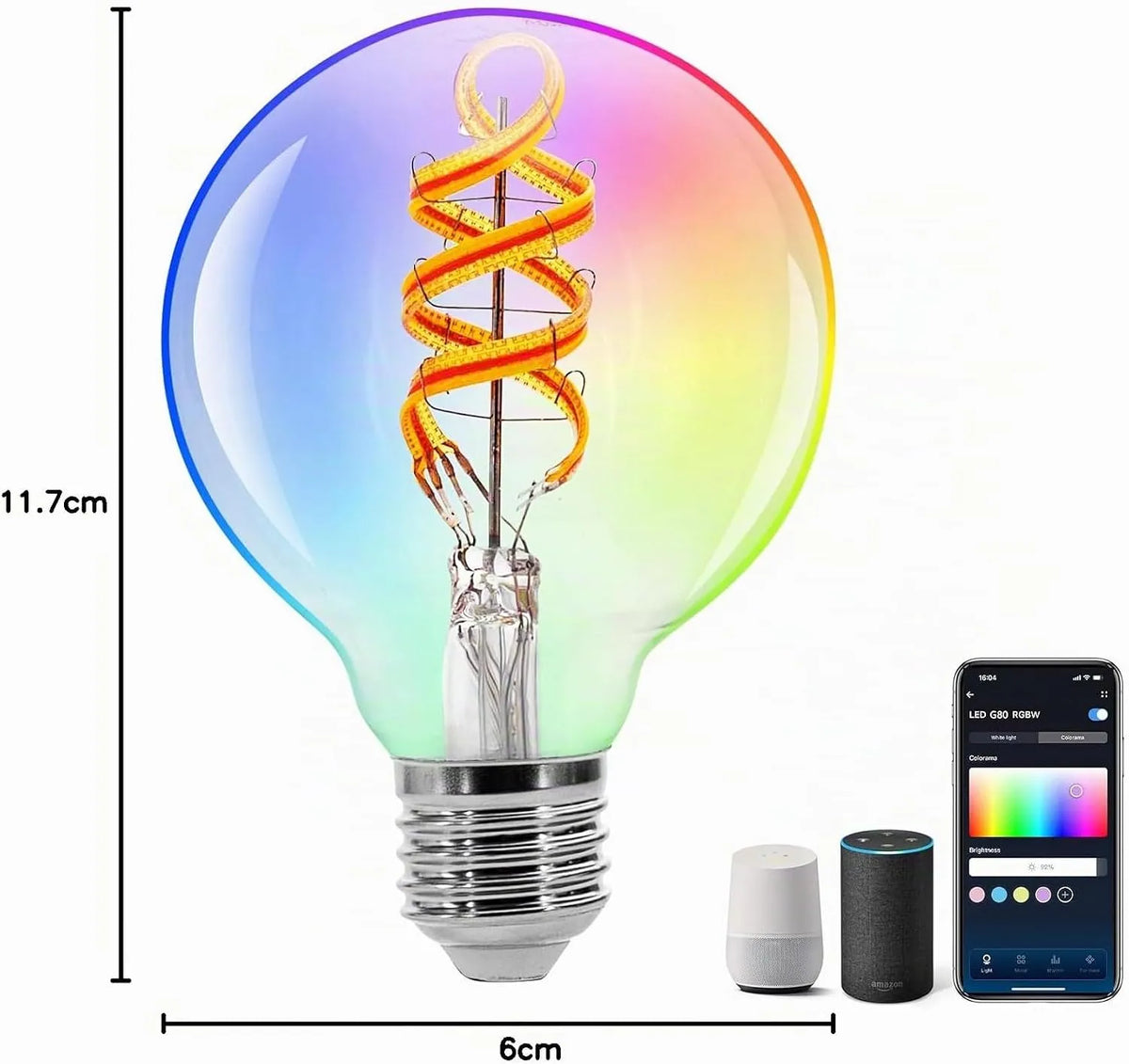 Aigostar Pametna WiFi LED Sijalka E27 1 Kos