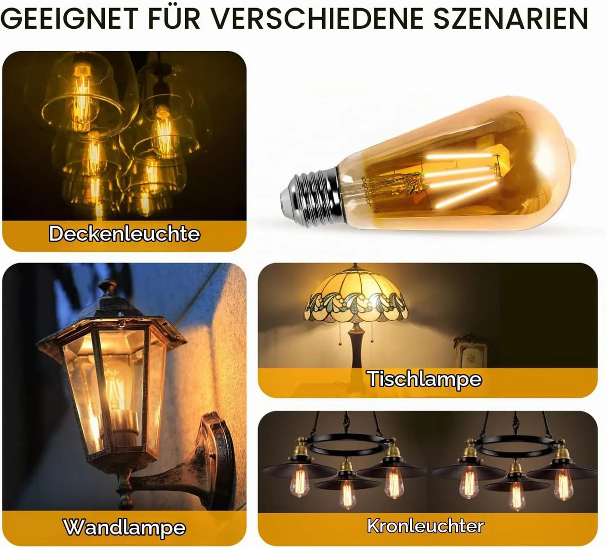 Aigostar Vintage Edison LED Sijalke E27 5 Kosov