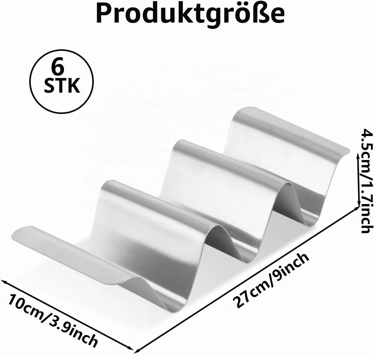 AKOLAFE Stojalo za Take 25 x 10 x 4.5 cm 6 Kosov