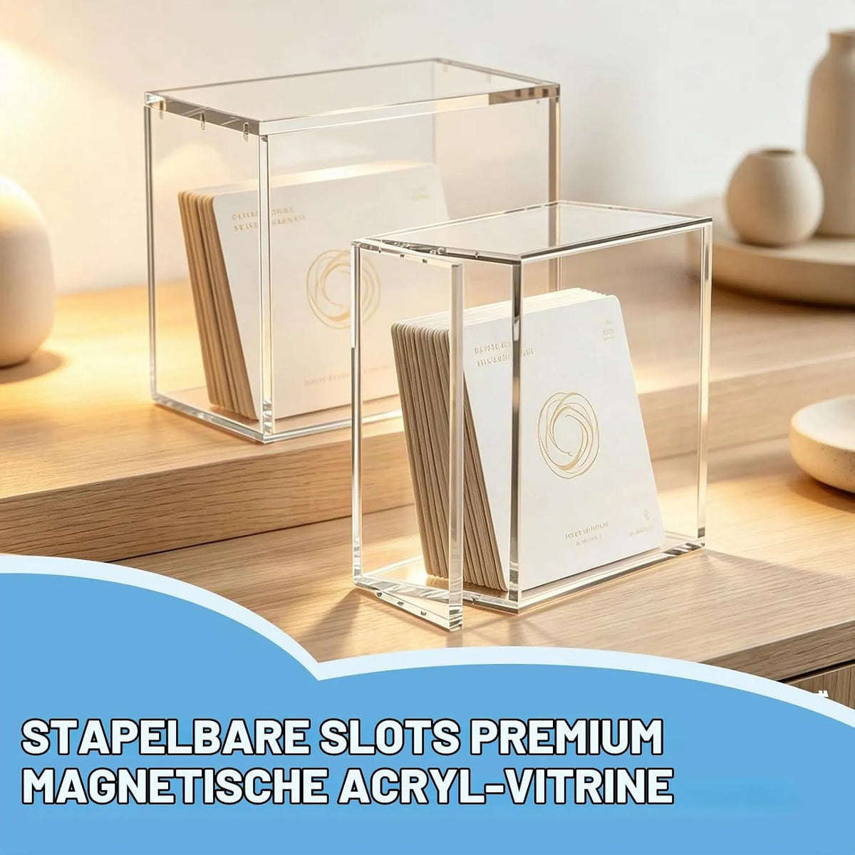 Akrilna Zaščitna Škatla za Kartice 15,4 x 13,5 x 9 cm