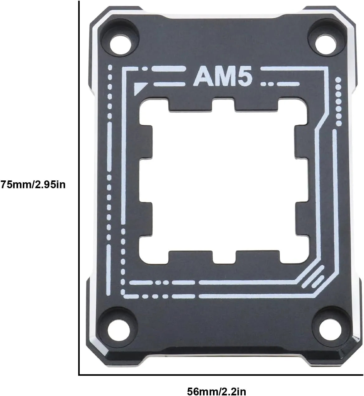 AM5 Nosilni Kontaktni Okvir za Procesor 7,5 x 5,6 cm