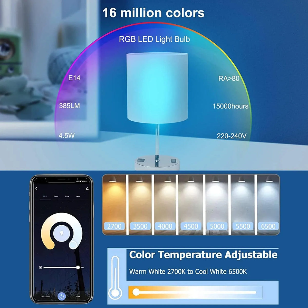 ANTELA Pametna LED Sijalka E14