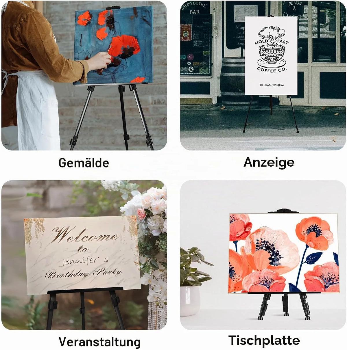 ARTIFY Nastavljivo Kovinsko Slikarsko Stojalo