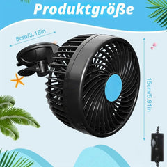 Avto Ventilator s priseskom 16 x 13 x 13,5 cm