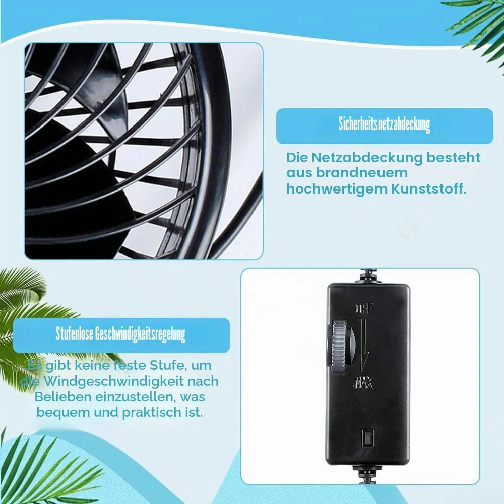 Avto Ventilator s priseskom 16 x 13 x 13,5 cm