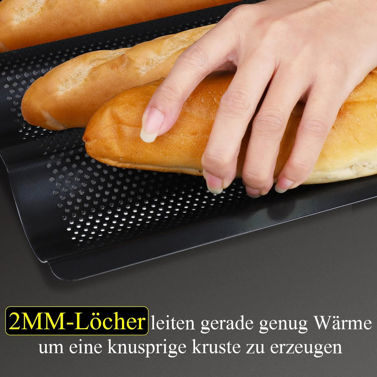 Baguette Backform za 3 Baguette, 38 x 25 cm
