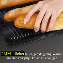 Baguette Backform za 3 Baguette, 38 x 25 cm