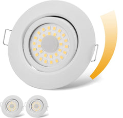 2x CLOKSH 6 W zatemnitveni vgradni LED reflektorji - 3000 K