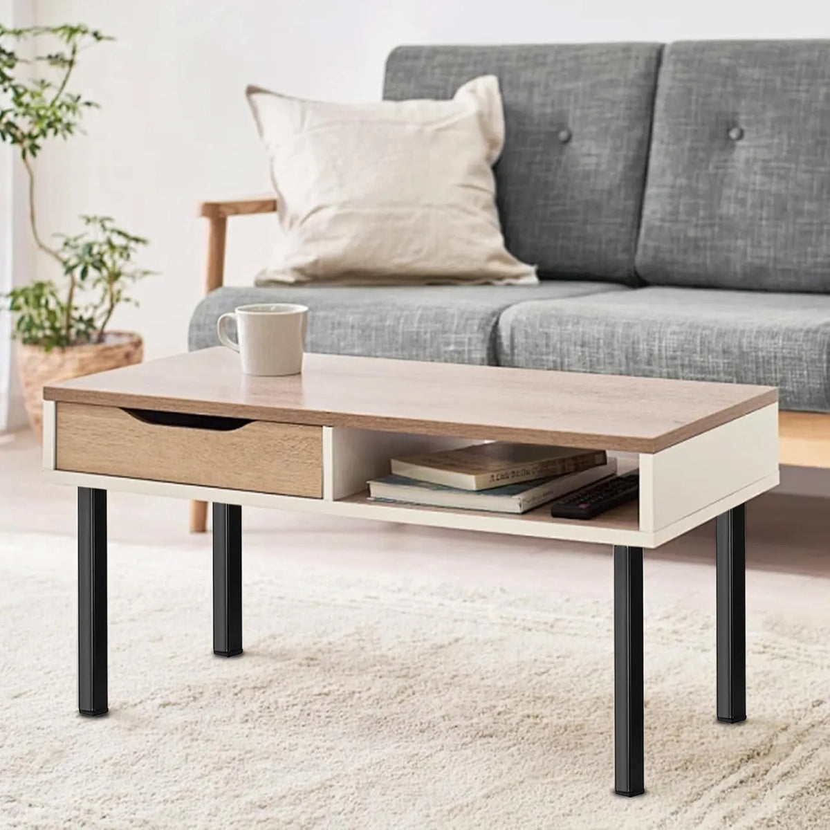 BONJUME Zložljive Kovinske Noge za Mizo 50 cm 4 Kosi