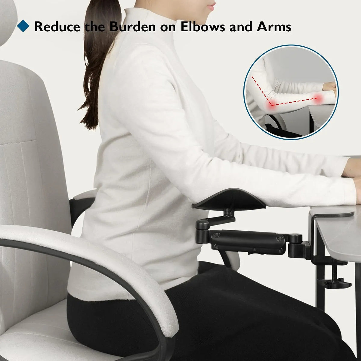 BONTEC Ergonomski Naslon za Roko 42,2 cm