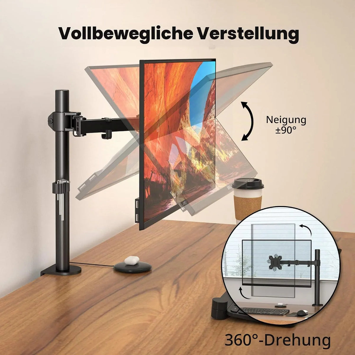 BONTEC Namizni Nosilec Za Monitor 13”-32”