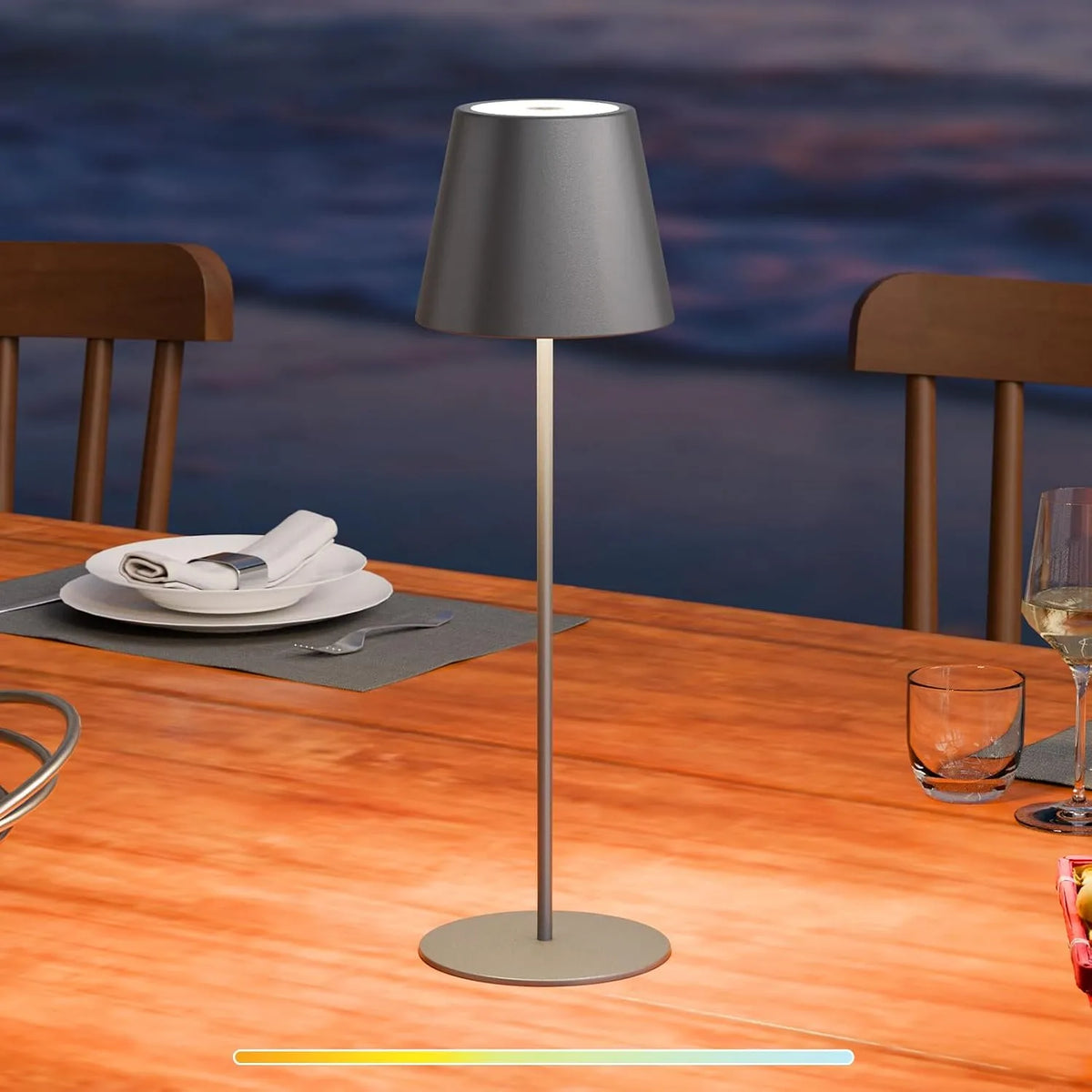 Brezžična LED Namizna Svetilka 12 x 38 x 12 cm
