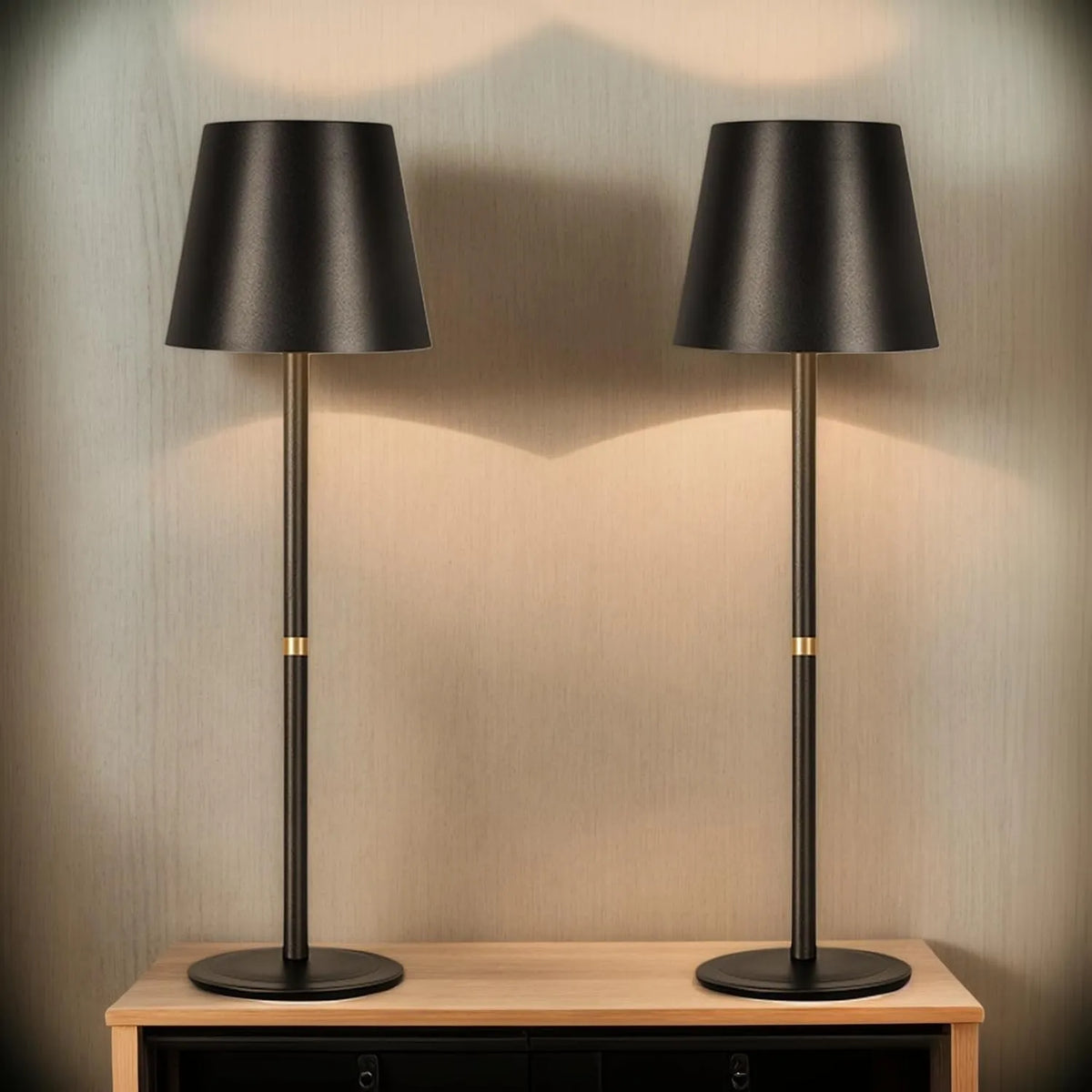 Brezžična LED Namizna Svetilka 2 Kosa