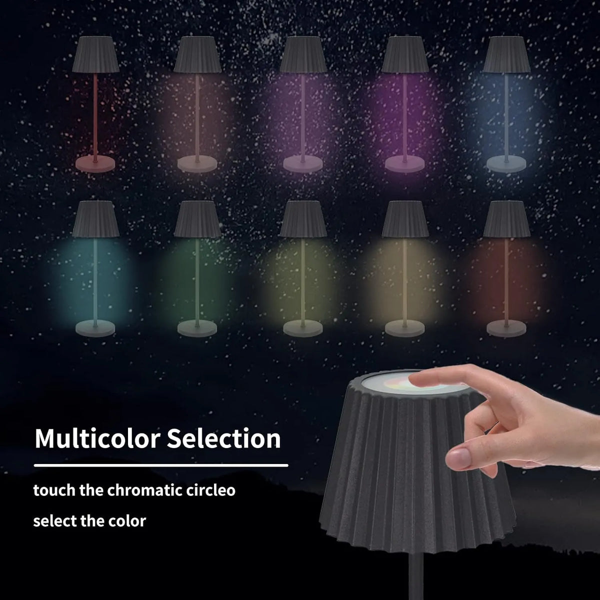 Brezžična LED Namizna Svetilka s Polnilno Postajo 5 x 6 x 6 cm