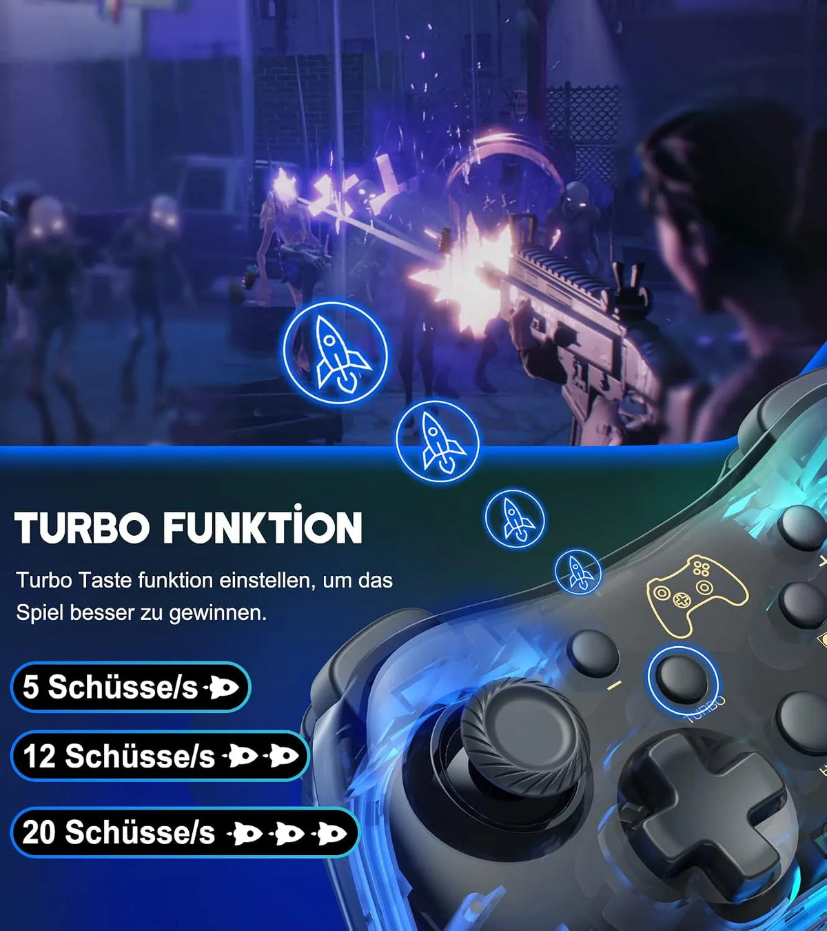 Brezžični Igralni Kontroler za Nintendo Switch