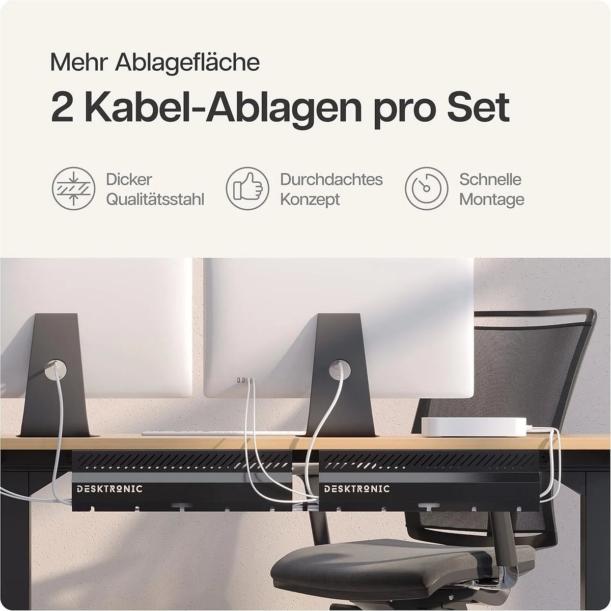 Desktronic Kanal za Kable 43 x 12 cm 2 Kosa