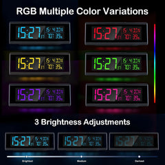 Digitalna Budilka z RGB Osvetlitvijo 21.5 x 8 cm