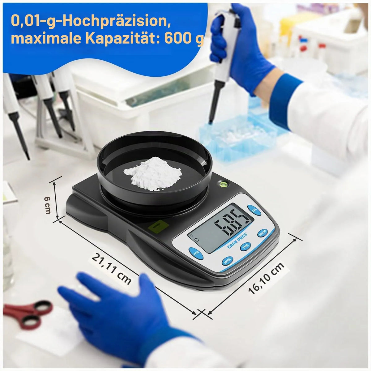 Digitalna Laboratorijska Natančna Tehtnica 600 g