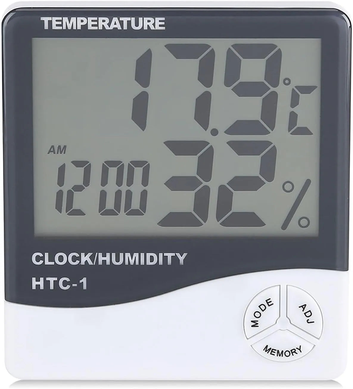 Digitalni Termometer in Higrometer z Uro 10x9.2x2.1 cm