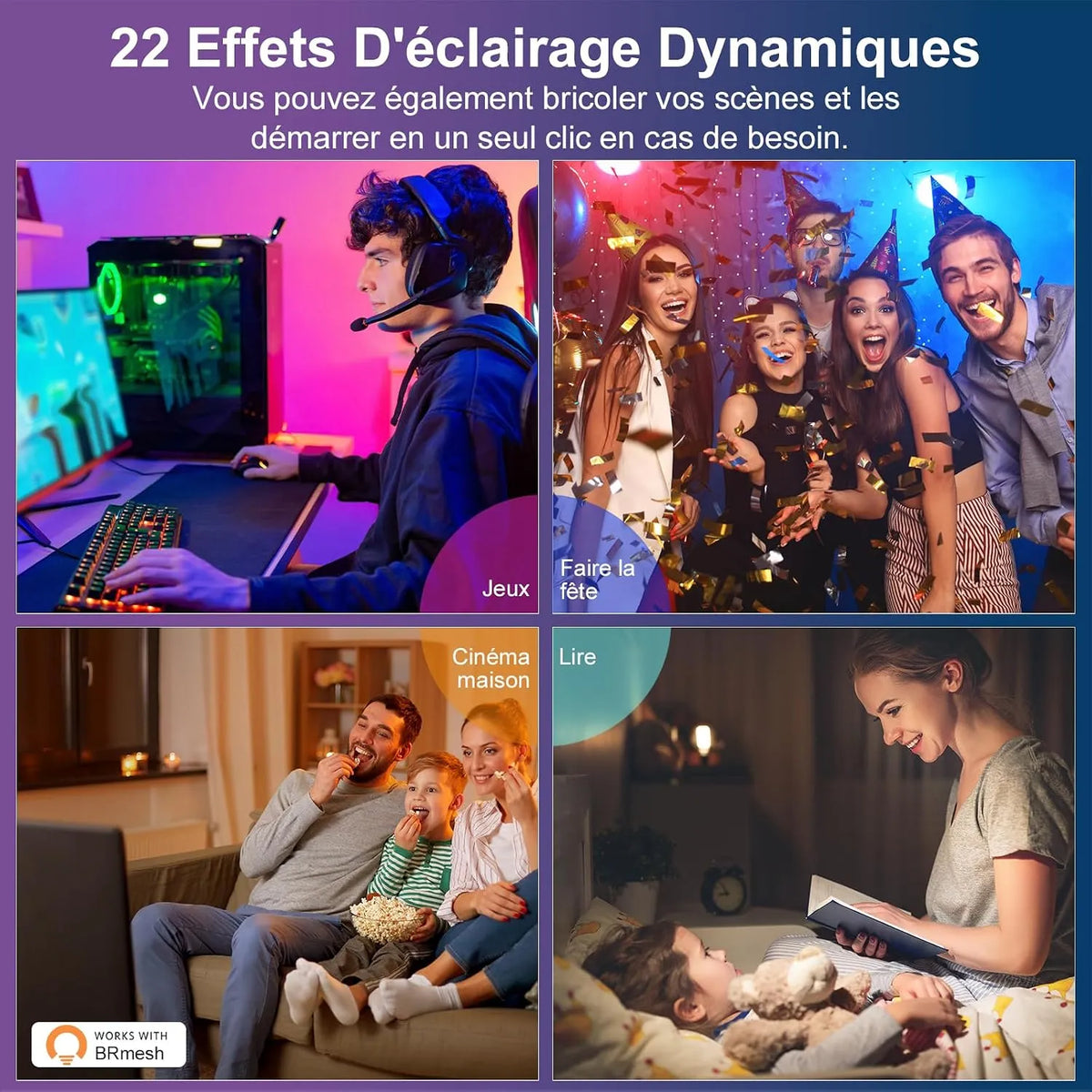 DUSKTEC Pametna Vgradna LED Luč 4 Kosi