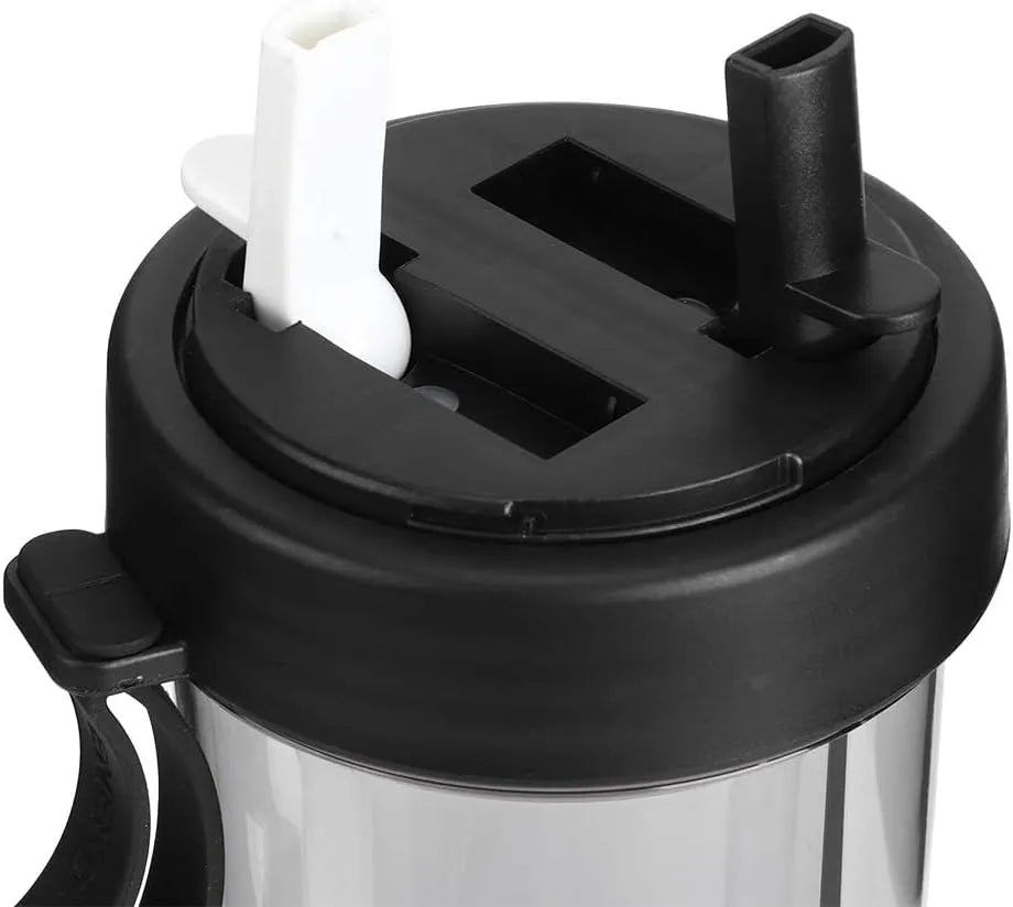 Dvojna Steklenica za Vodo s Slamico 600 ml