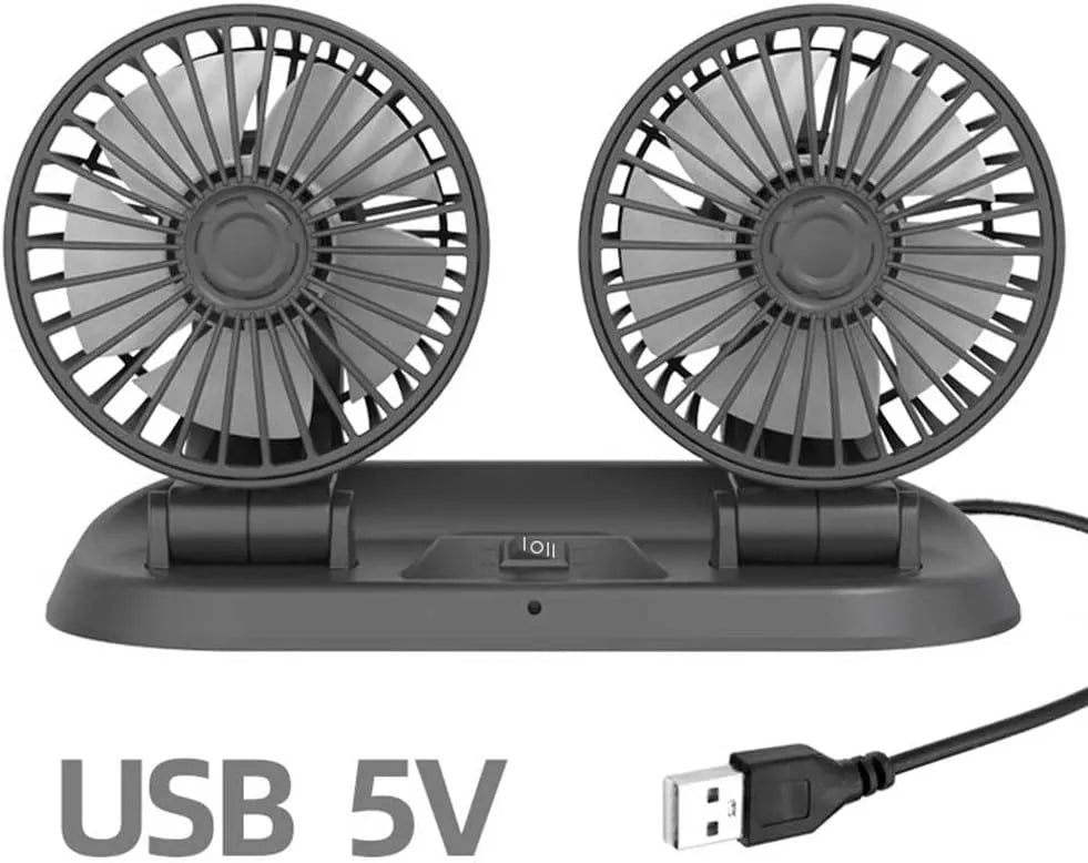 Dvojni Avtomobilski Ventilator 22 x 11 x 16 cm