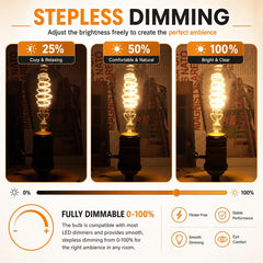 E27 LED Vintage Žarnica ST64 Dimmbar