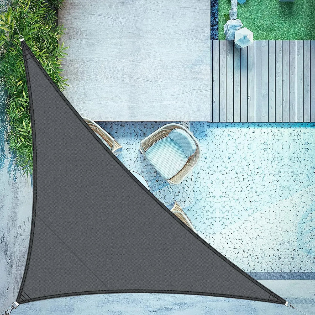 ECIT Trikotno Senčno Jadro 3 x 3 x 4,25 m
