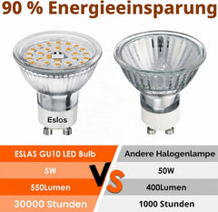 Eslas GU10 LED Sijalke 5W 550lm 10 Kosov