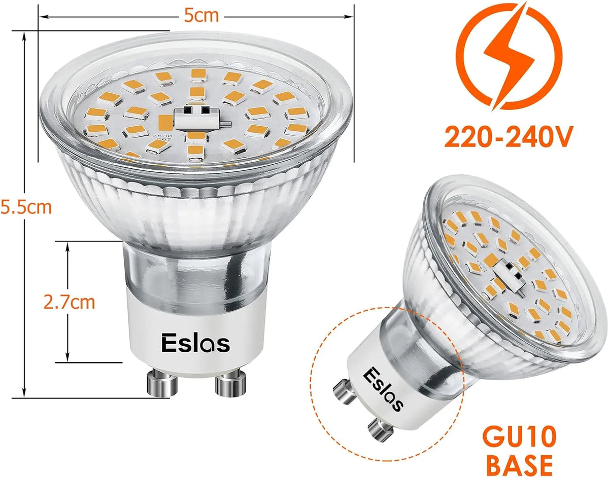 Eslas GU10 LED Sijalke 5W 550lm 10 Kosov