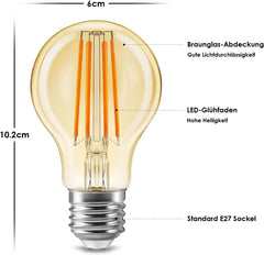 Eslas Vintage LED Sijalka E27 8 W 6 Kosov