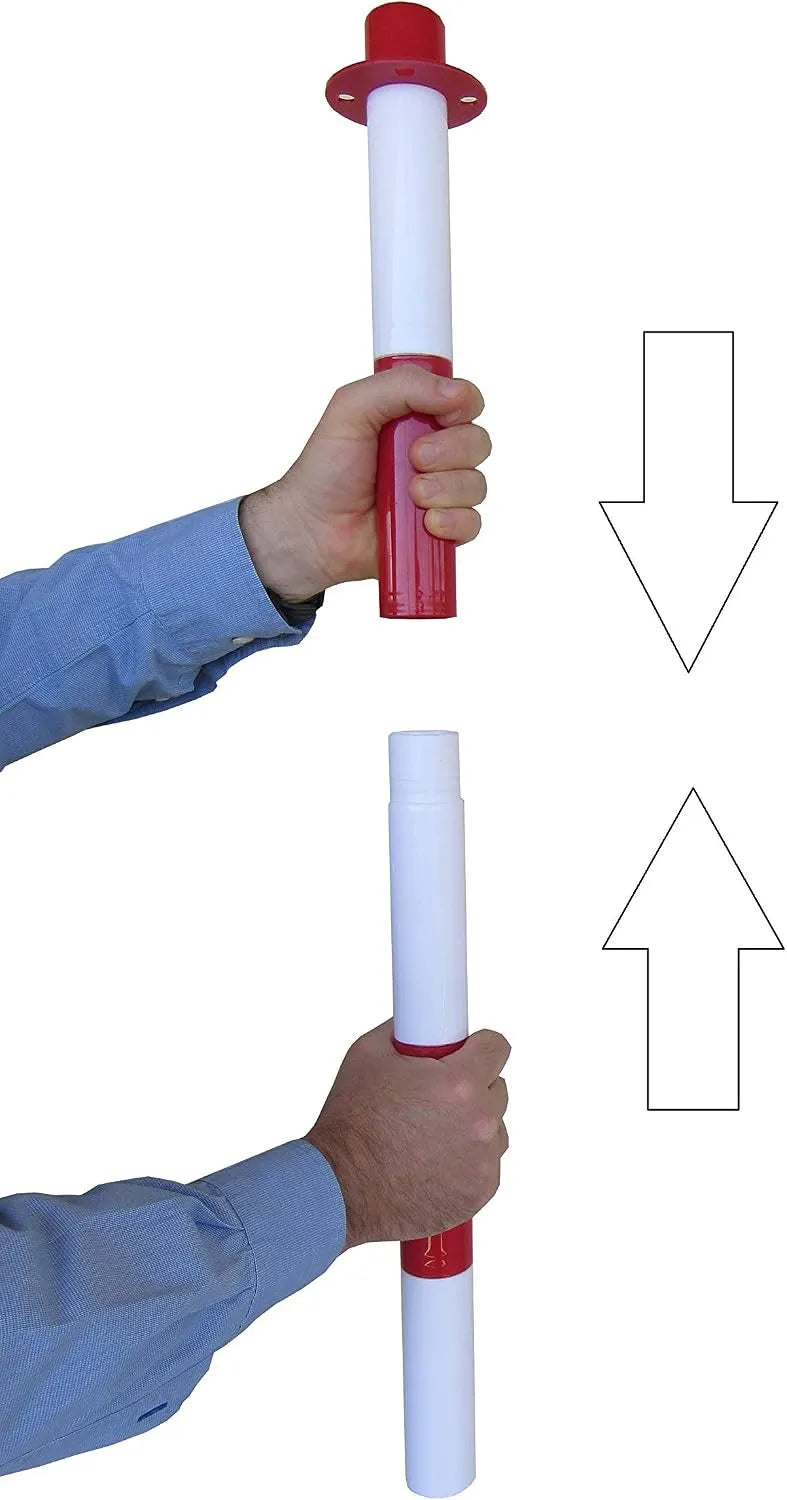 ESR Plastični Varnostni Stebrički z Verigo 2 m, 2 Kosa