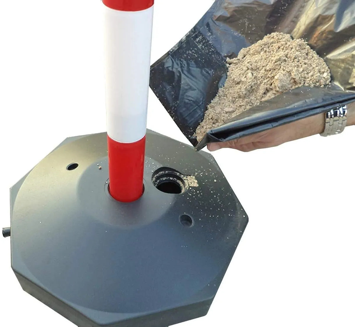 ESR Plastični Varnostni Stebrički z Verigo 2 m, 2 Kosa