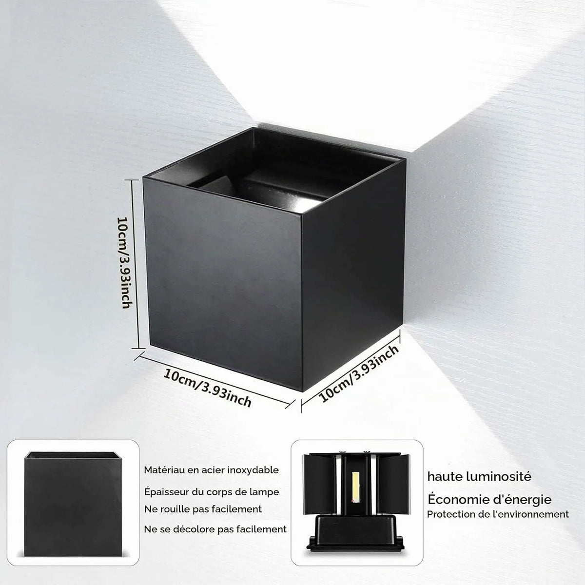 FPDS Zidna LED Svetilka 10 x 10 x 10 cm