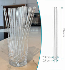 Franklyn Services LLC Steklene Slamice 21,5 cm, 20 Kosov