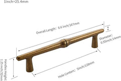 Furniware Ročaji za Kuhinjske Omarice 12,8 cm 10 Kosov