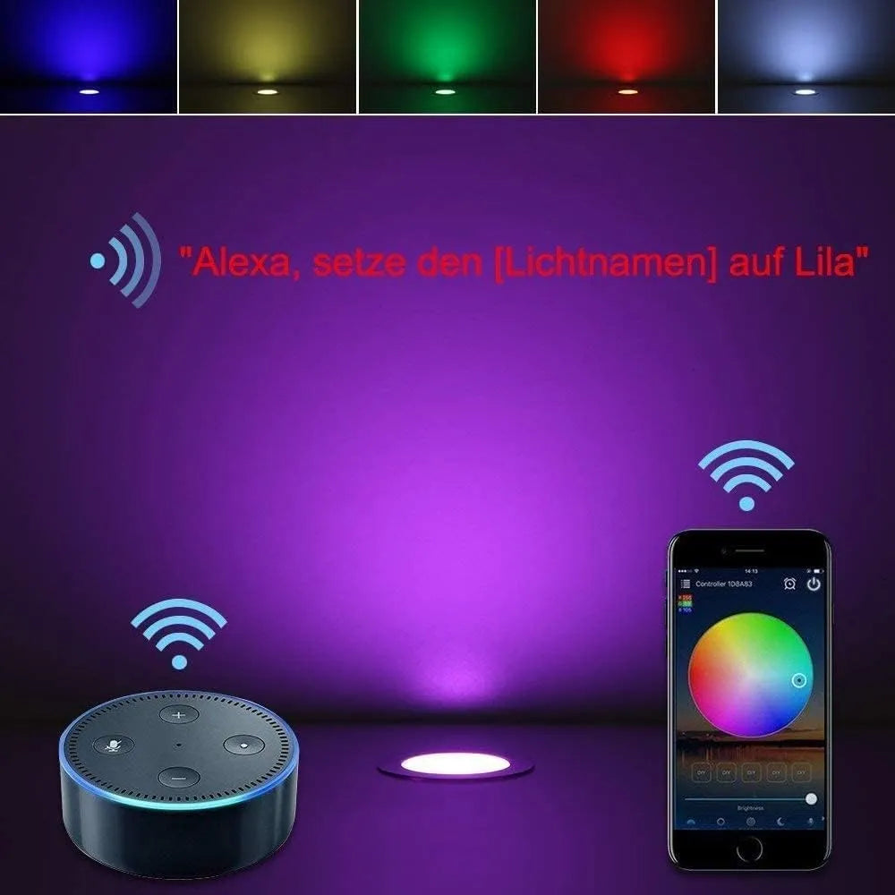 FVTLED Zunanje Vgradne LED Talne Luči Premer 4,5 cm 10 Kosov