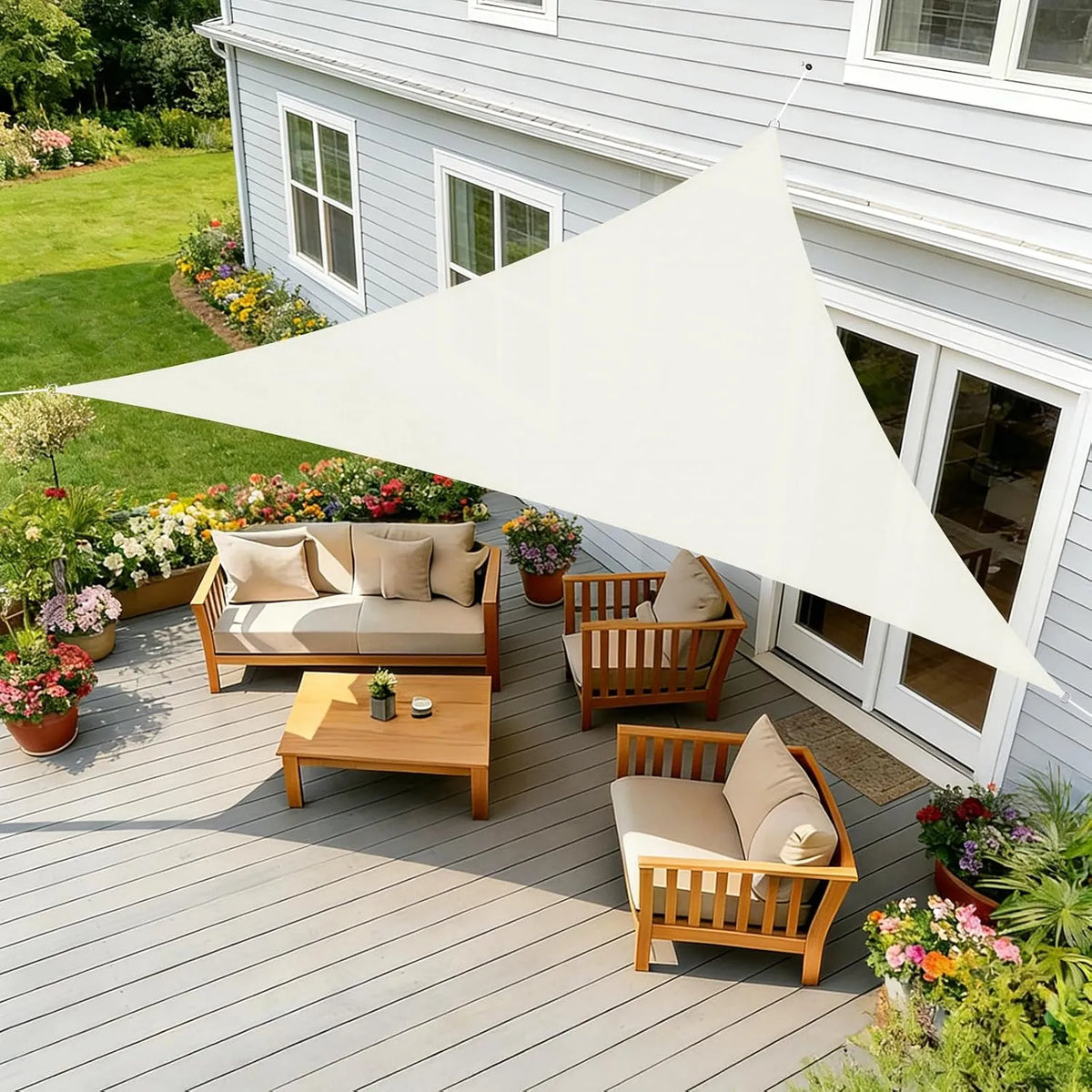 Gardeneca Trikotno Senčno Jadro 3,6x3,6x3,6 m