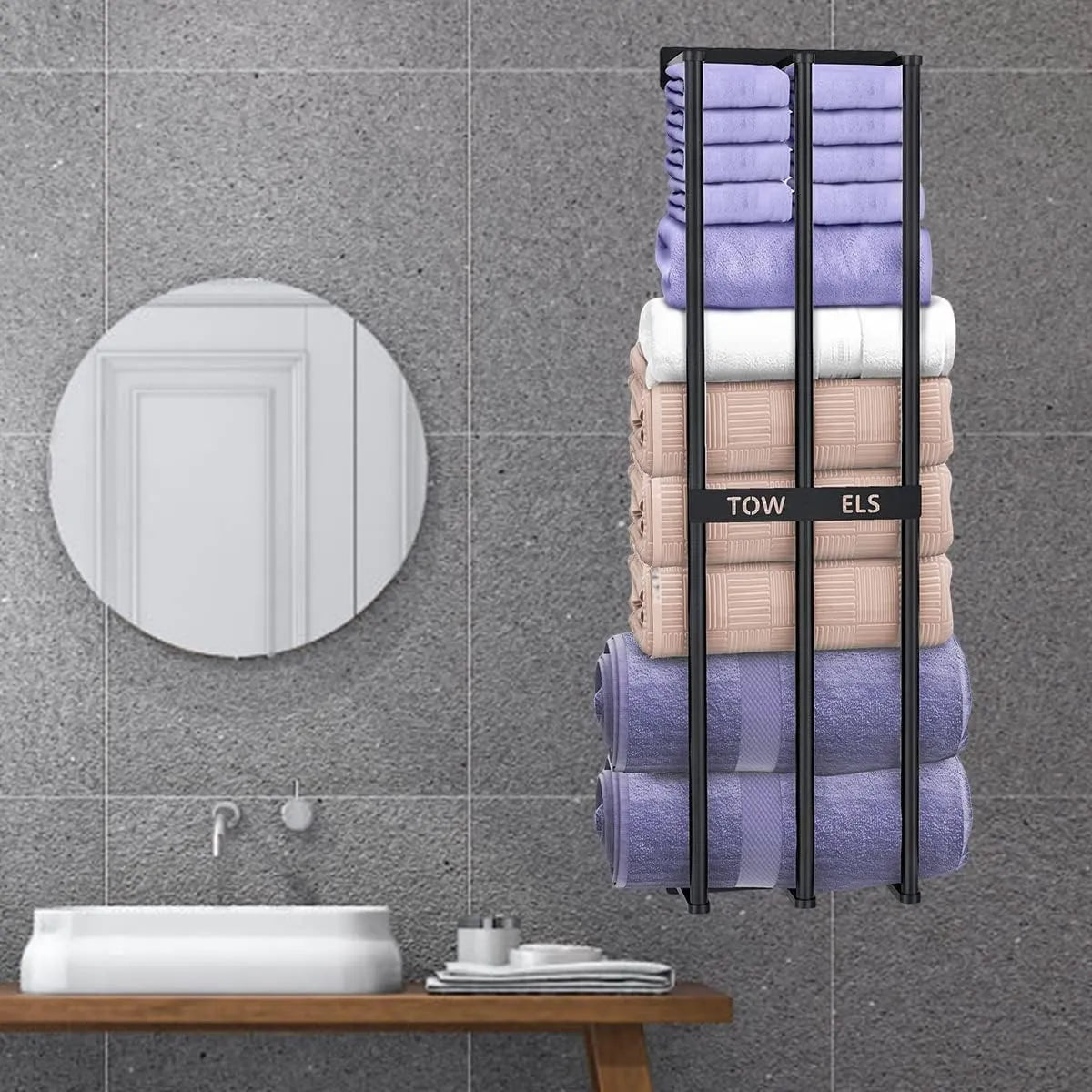 Ghopy Stensko Držalo za Brisače iz Nerjavečega Jekla 71 cm x 55 cm x 31 cm