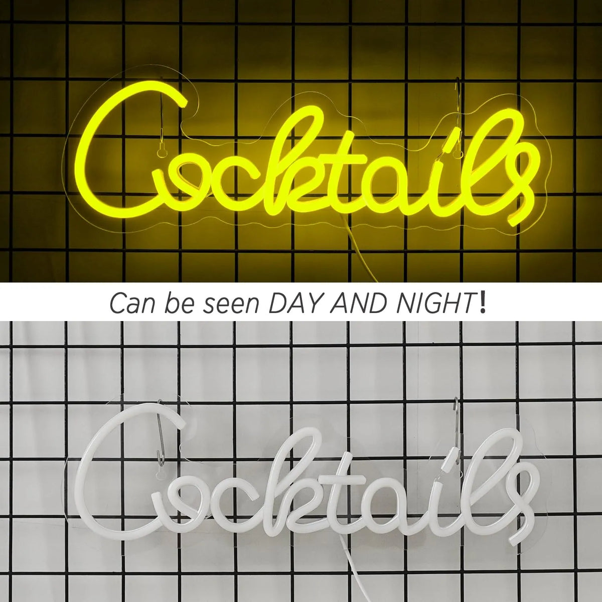 Horseneon LED Neonski Napis Cocktails 42 x 14,5 cm