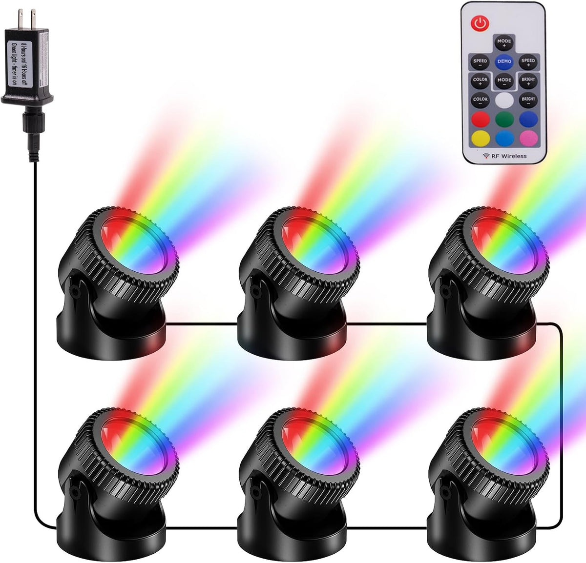 RGB Podvodne Luči za Ribnik s Časovnikom