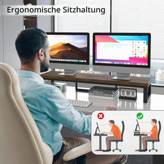 IBUYKE Dvojno Stojalo za Monitor 97 cm
