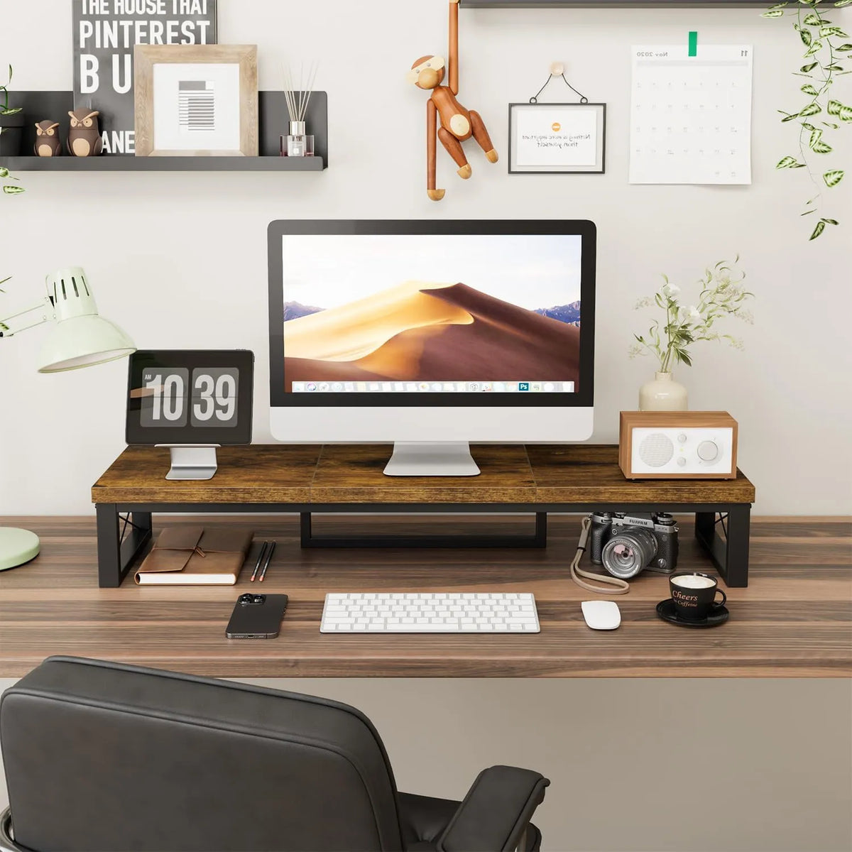 IBUYKE Dvojno Stojalo za Monitor 97 cm