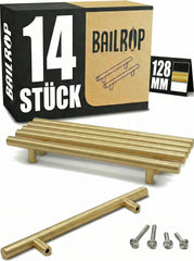 14x BAILROP 128 mm ročaj za kuhinjske omarice