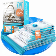 7x SILVERRACK vakumske vreče za oblačila v 4 velikostih