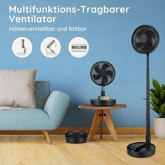 PRIMEVOLVE polnilni teleskopski ventilator z daljincem
