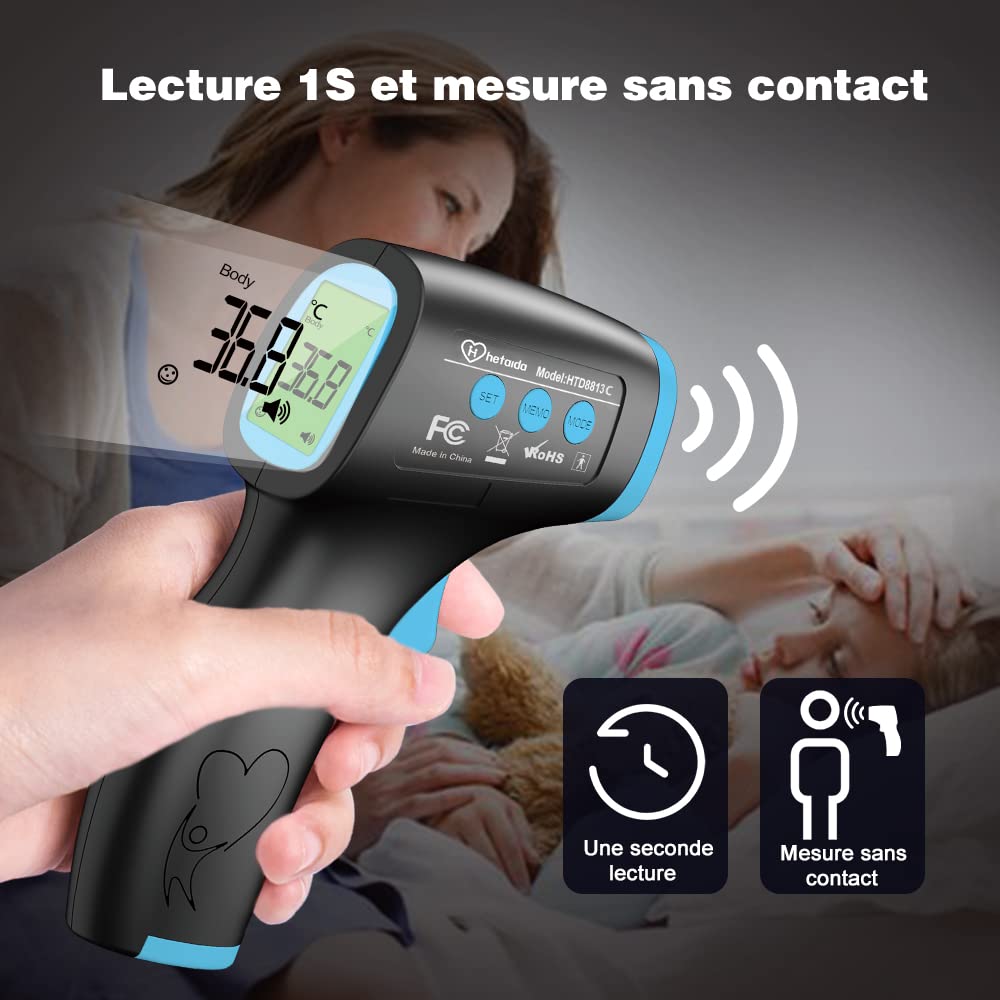 Infrardeči Brezkontaktni Digitalni Čelni Termometer 15.7 cm